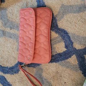 Pink Heart Clutch